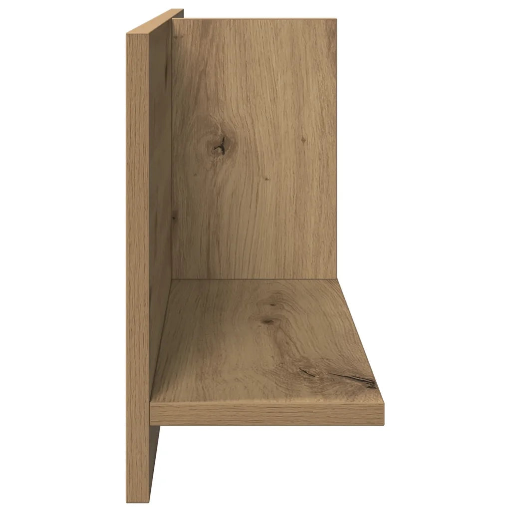 vidaXL Mobile a Parete 70x16,5x30 cm Artigianale in Legno Multistrato