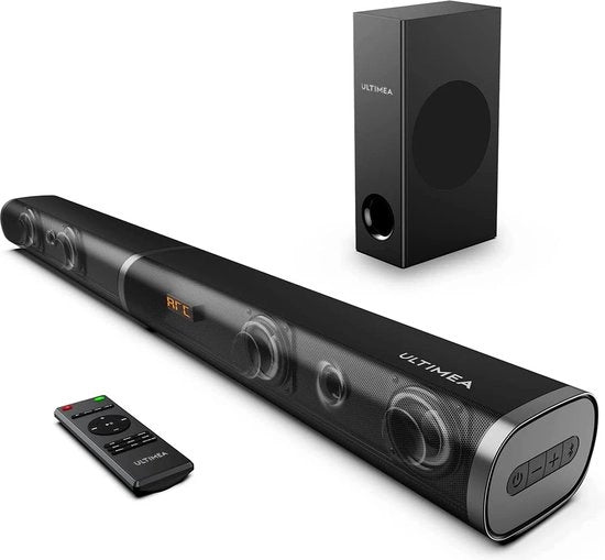 Sistema Home Cinema 2.1 190W - Barra Sonora - Supporto Ottico - HDMI - Bluetooth - Altoparlanti - Subwoofer - Nero