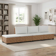 4 pz Set Lounge in Rattan con Cuscini GENDT Rattan naturale 3429874