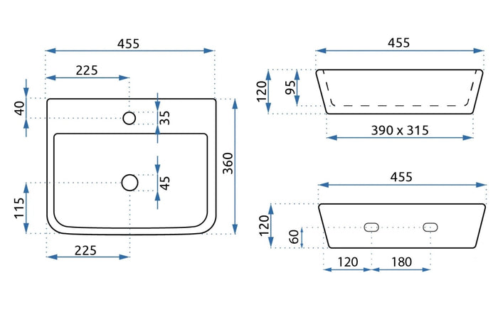 Lavabo Da Appoggio Rea Remi