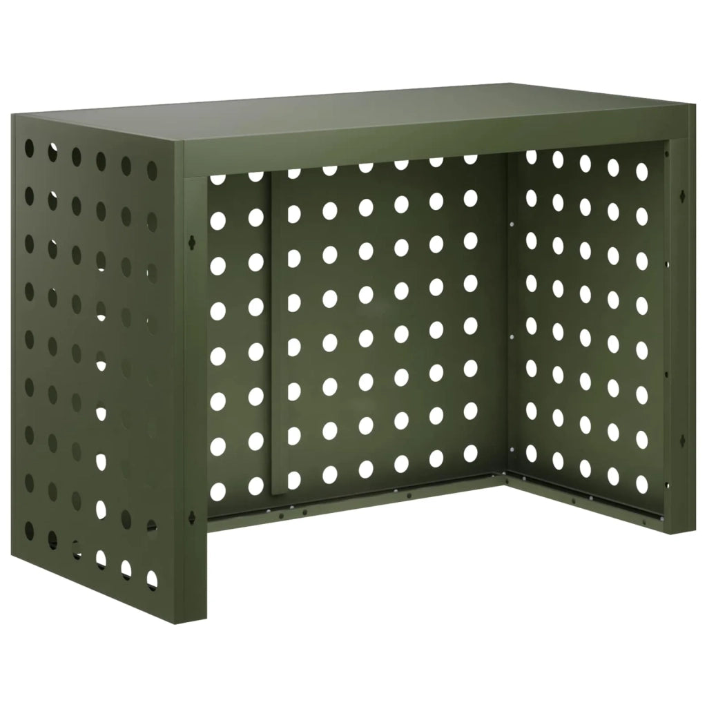 Copertura per condizionatore d'aria Verde Oliva Acciaio 8014132