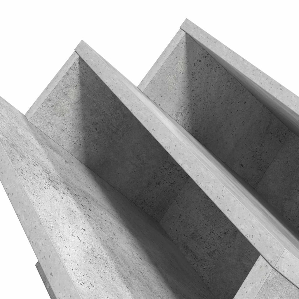 Scaffale per riviste Grigio Concret¨¨ 65 x 53 x 28,5 cm CFW4891610