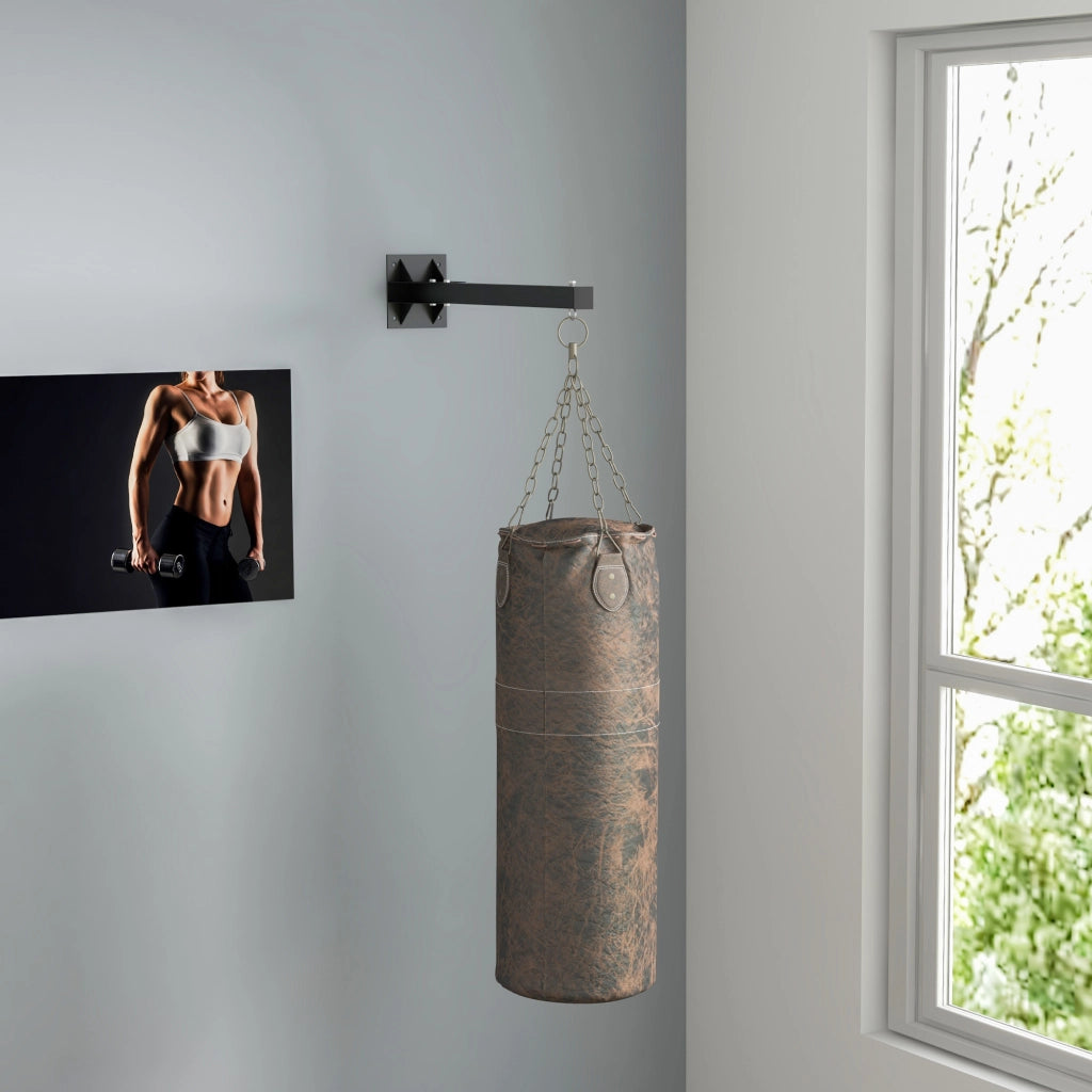 Supporto per Sacco da Boxe ¨C Xylo ¨C Montaggio a Parete, Acciaio, 9 Angolazioni, Portata 100kg, Nero