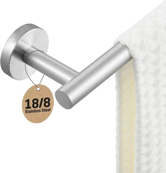 Supporto per Asciugamani per Bagno - Acciaio Inossidabile 76 cm - Asciugamani per Doccia e Bagno