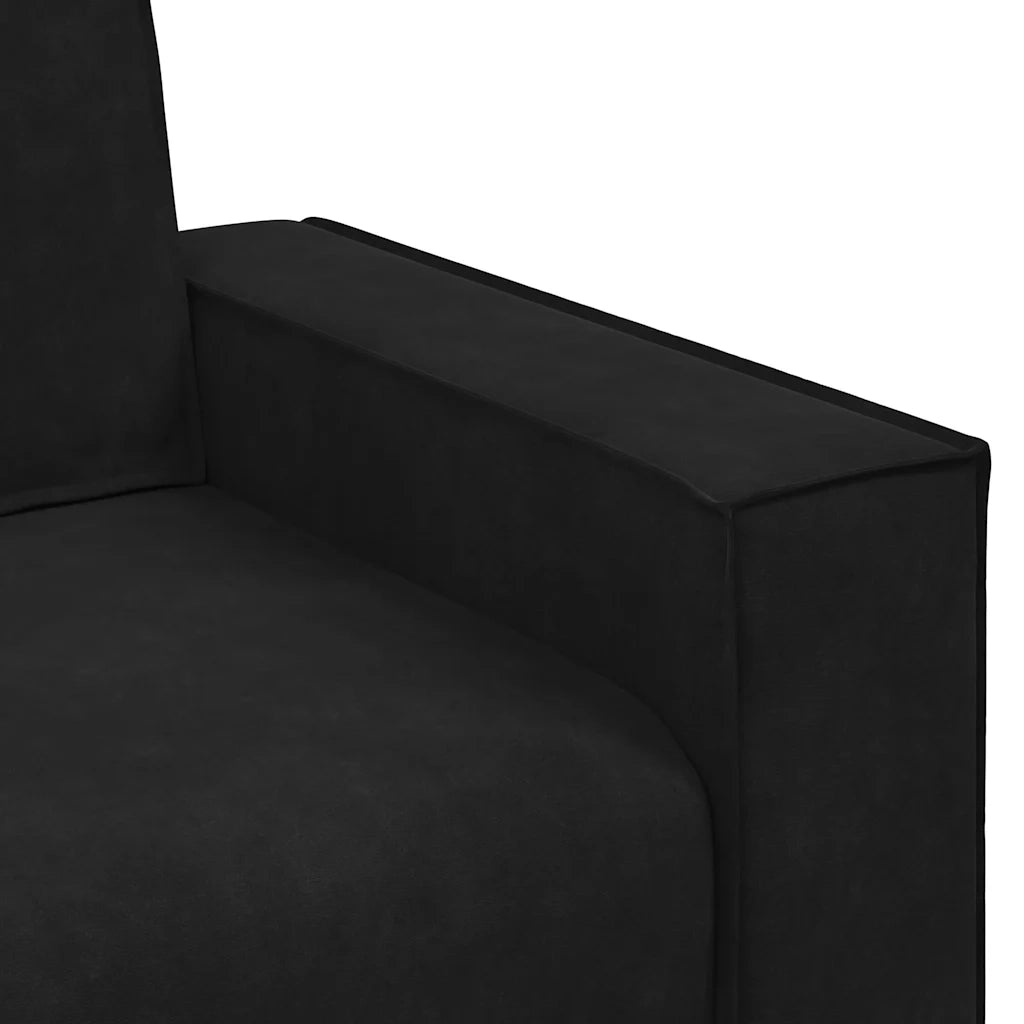 Divano Sedia-Poltrona-Sofa Relax Nero 60 cm Velluto 837502