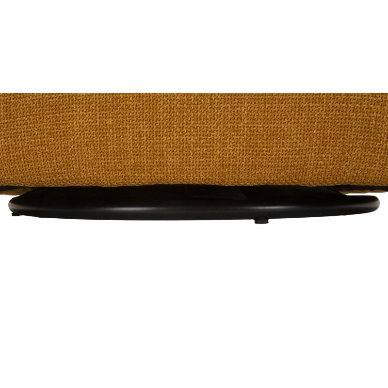 Poltrona Girevole Siena Senape cm 83,5x66x80 (seduta Altezza cm 42)