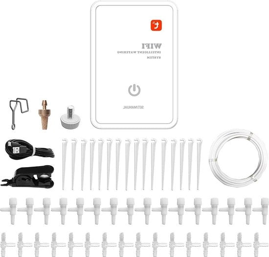 Sistema di irrigazione automatico - Timer Wi-Fi intelligente - Sistema di irrigazione a distanza tramite APP - per piante da vaso, fiori di balcone e piante di giardino