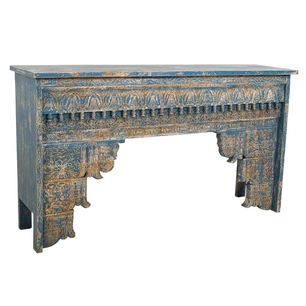Mobile da ingresso in legno fatto a mano 160x40x90