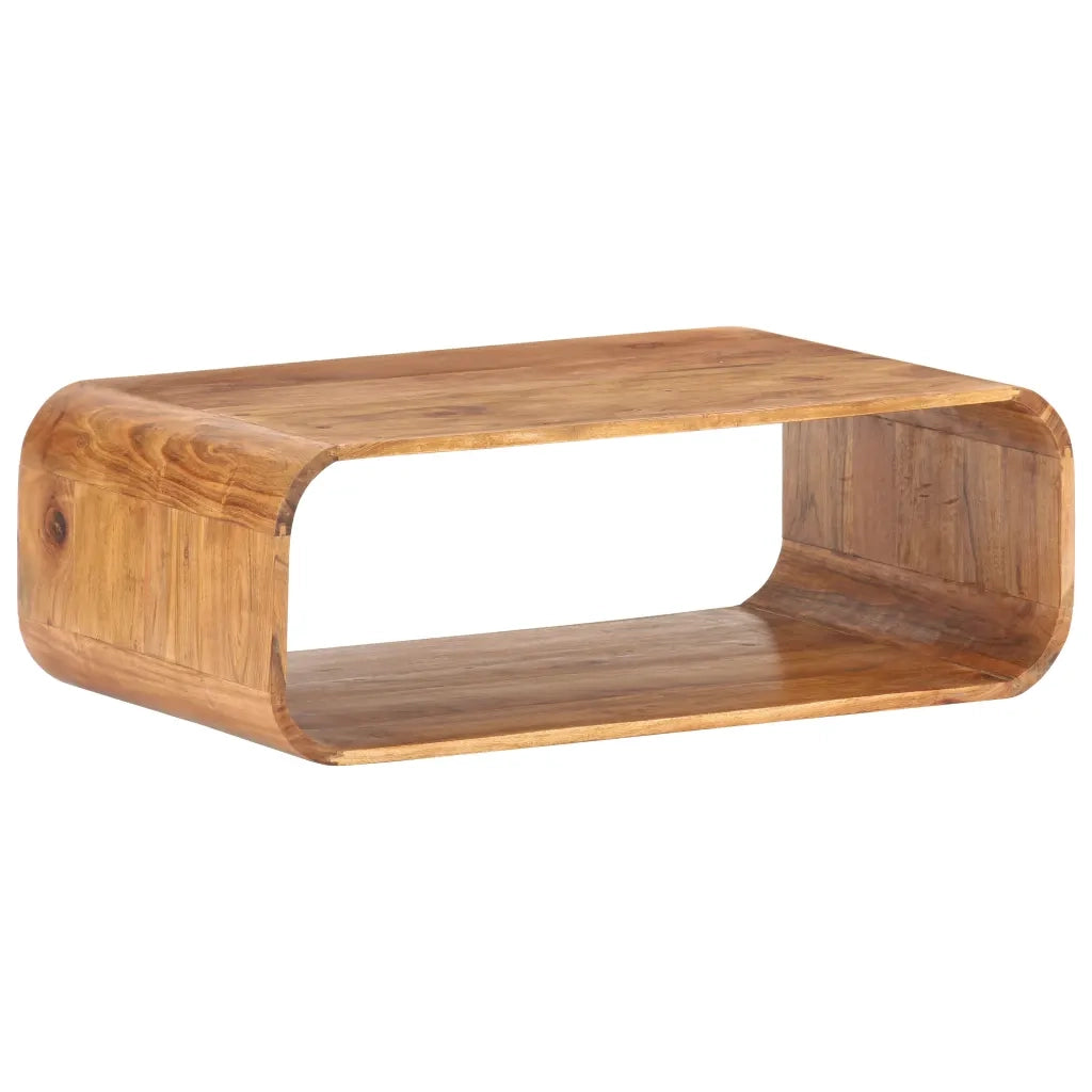 Tavolino da Salotto-Tavolino da soggiorno-Tavolo 90x50x30 cm in Legno Massello d'Acacia