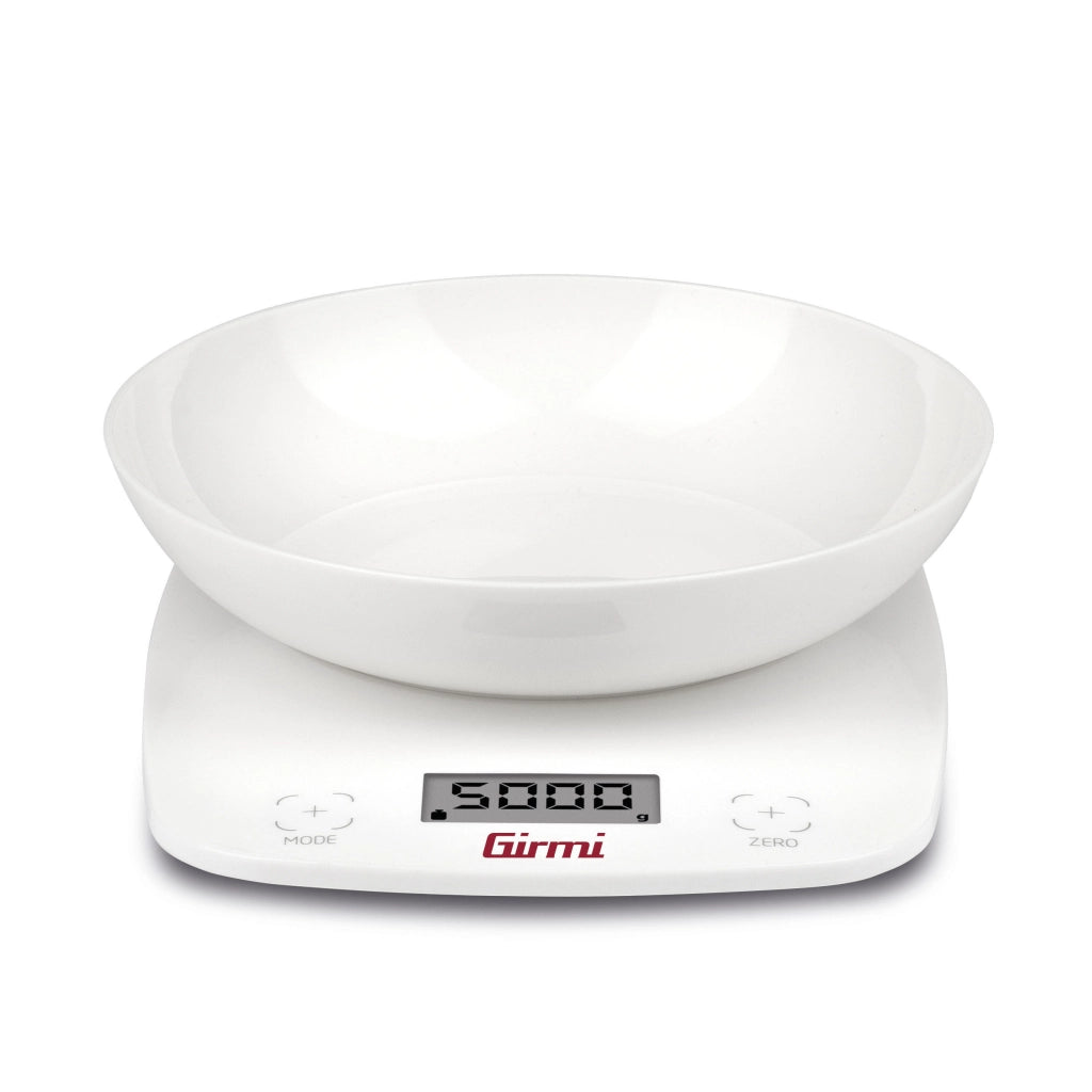 BILANCIA DIGITALE CUCINA PS01 GIRMI  KG 5/GR 1 + CIOTOLA 2XAAA NON INCLUSE
