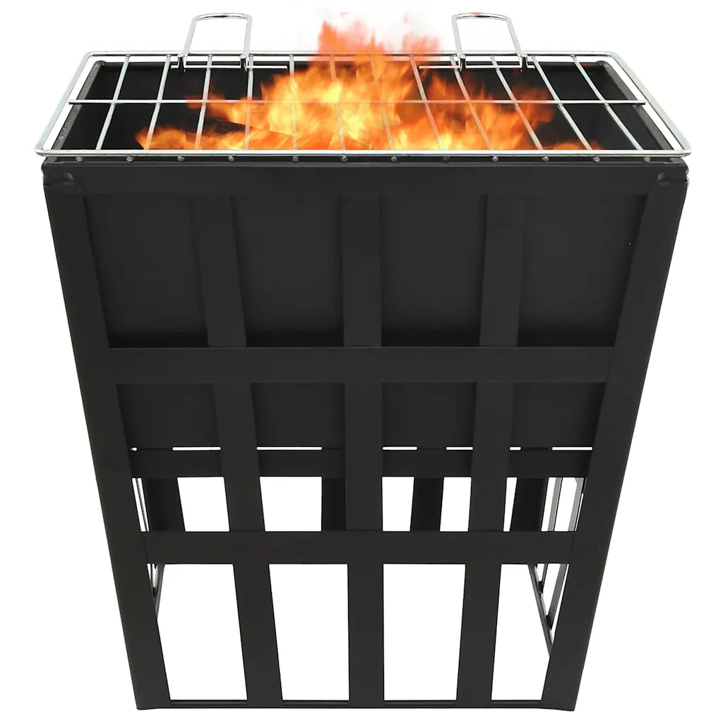 Braciere e Barbecue 2 in 1 34x34x48 cm in Acciaio cod mxl 55442