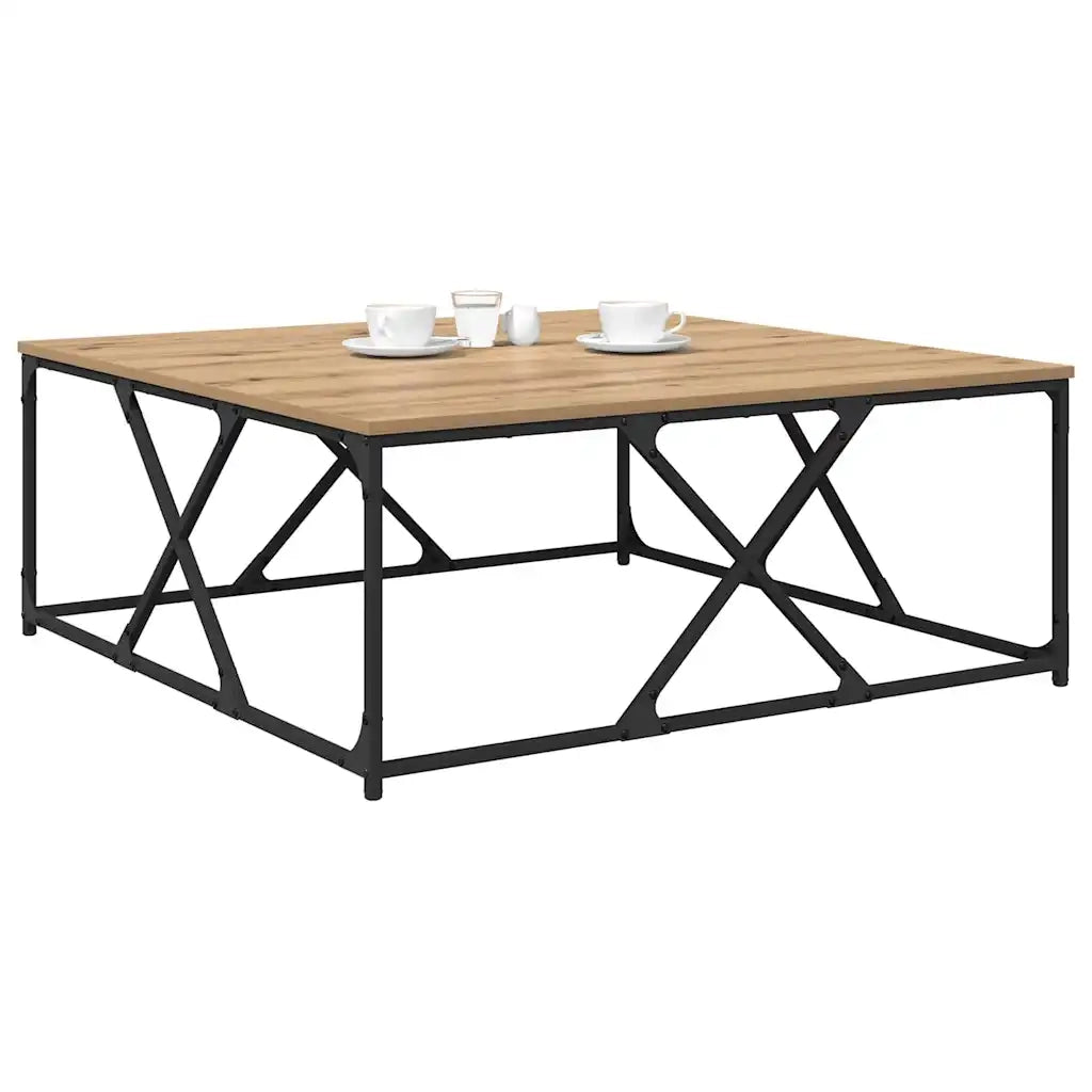 Tavolino da Salotto-Tavolino da soggiorno-Tavolo Rovere artigianale 100 x 100 x 40 cm 350810