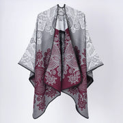 Cardigan/scialle a mantella da donna con motivo retr¨° a righe