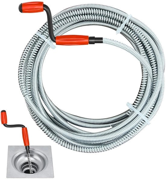 Blocco Fognatura Professionale - Stopper Fognaria - Stopper Toilette - 5 m × 6 mm - Inox Duraturo - Stopper Fognario