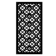 LOVE ME - Pannello in PVC traforato - Parasole Colore: nero, Misura: 50x150 cm