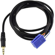 Trade Shop - Cavo Aux Per Auto Fiat 500 Evo Alfa Lancia Autoradio Mini Iso Jack Maschio 3.5mm -