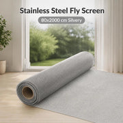 Stainless Steel Fly Screen 80x2000 Cm Silver