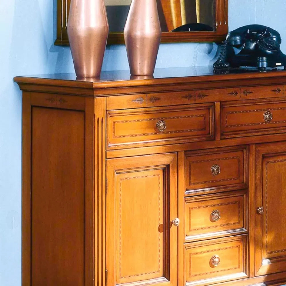 Madia credenza in legno 2 porte finitura bassano l.110 p.41 h.90 - Mobili 2G