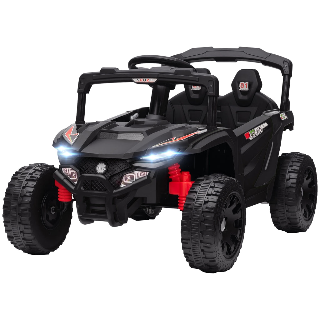 Auto Bambini Elettrica 12V Telecomando 2.4G Luci ¨C Minimal ¨C Nero