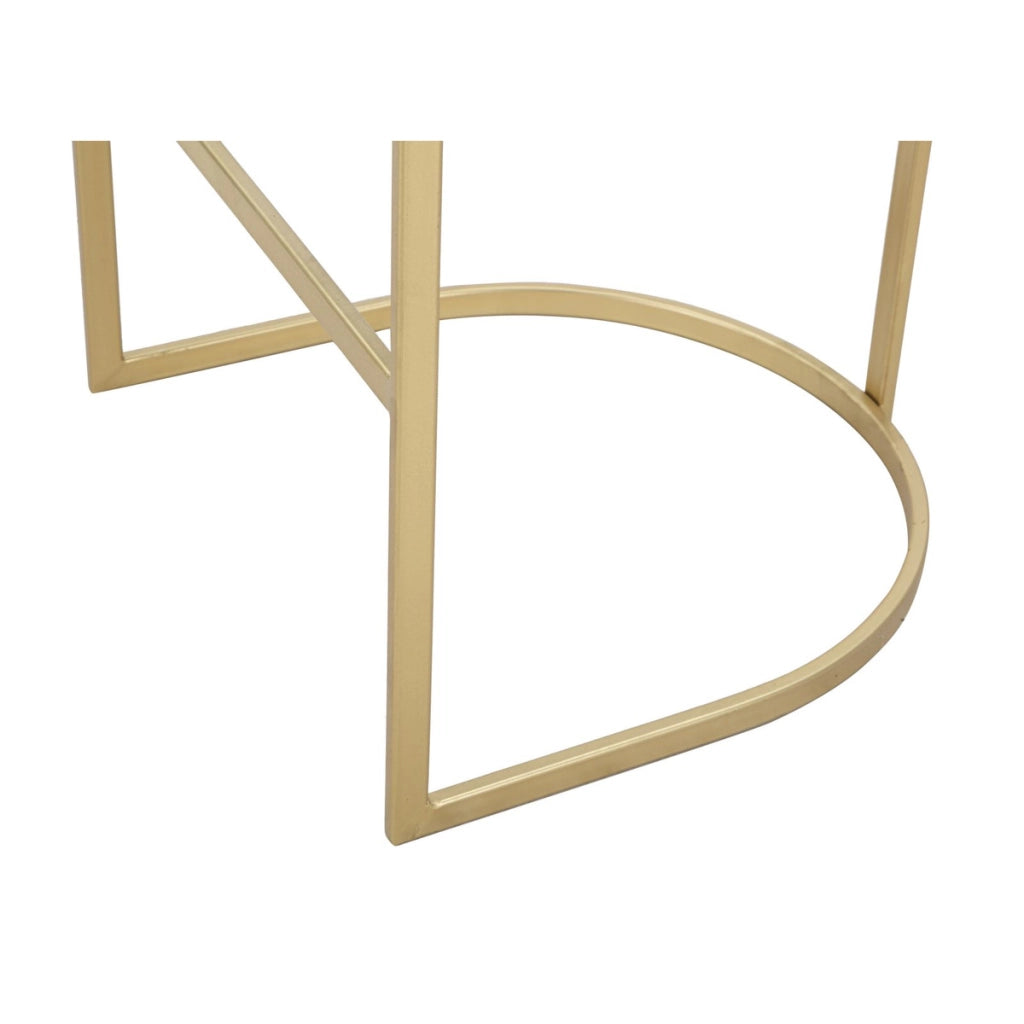 Sgabello Alto VKH450, Oro, Metallo, 45x45x90 cm