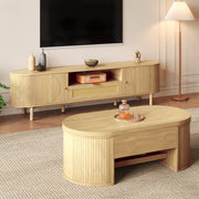 Set soggiorno con tavolino elevabile e mobile TV in MDF