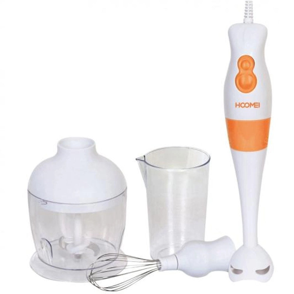 Trade Shop - 3in1 Mixer Ad Immersione Kit 2 Velocita' 250watt 65mm Frutta Verdura Cucina Casa -