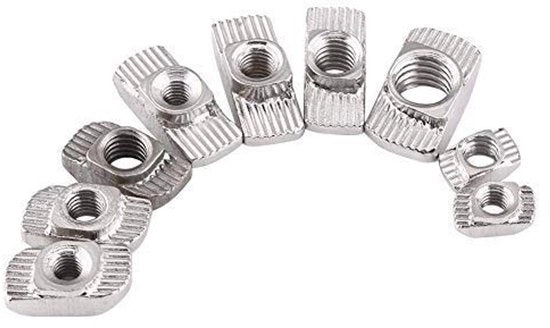 T-stuc in Cottolengo Verniciato - Materiale di fissaggio ombreggiatura - T-stuc Lavatrice/Dryer scarico - 50 pezzi - Sostenibile e Resistente alla Ruggine