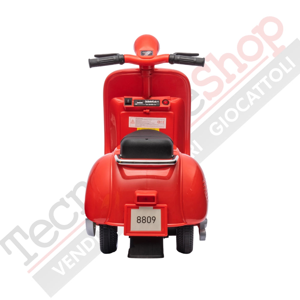 Vespa Sidecar Small Special 6V per Bambini con Licenza Ufficiale Piaggio-Rosso