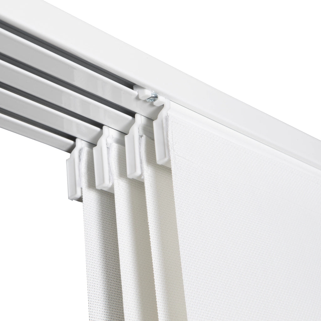 VIEWTEX Kit di pannelli giapponese (binario e pannelli) Screen - Grado di apertura 10% - Bianco 191 cm - Made in Europe - 5 anni di garanzia