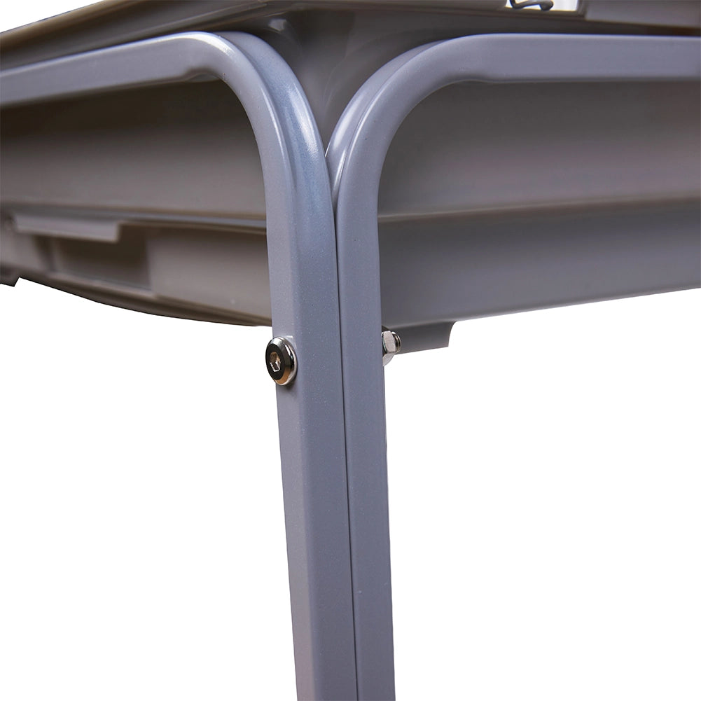 Gabbia Voliera per Uccelli Grigio per Pappagalli con Piedistallo 46 x 36 x1 48cm