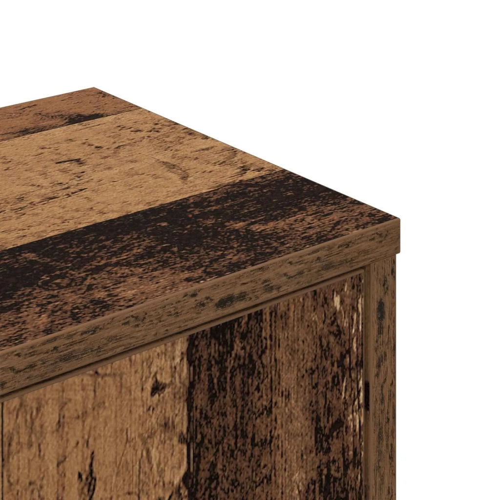 Mensola Angolare da Parete Legno antico 48 x 48 x 120 cm 8012234