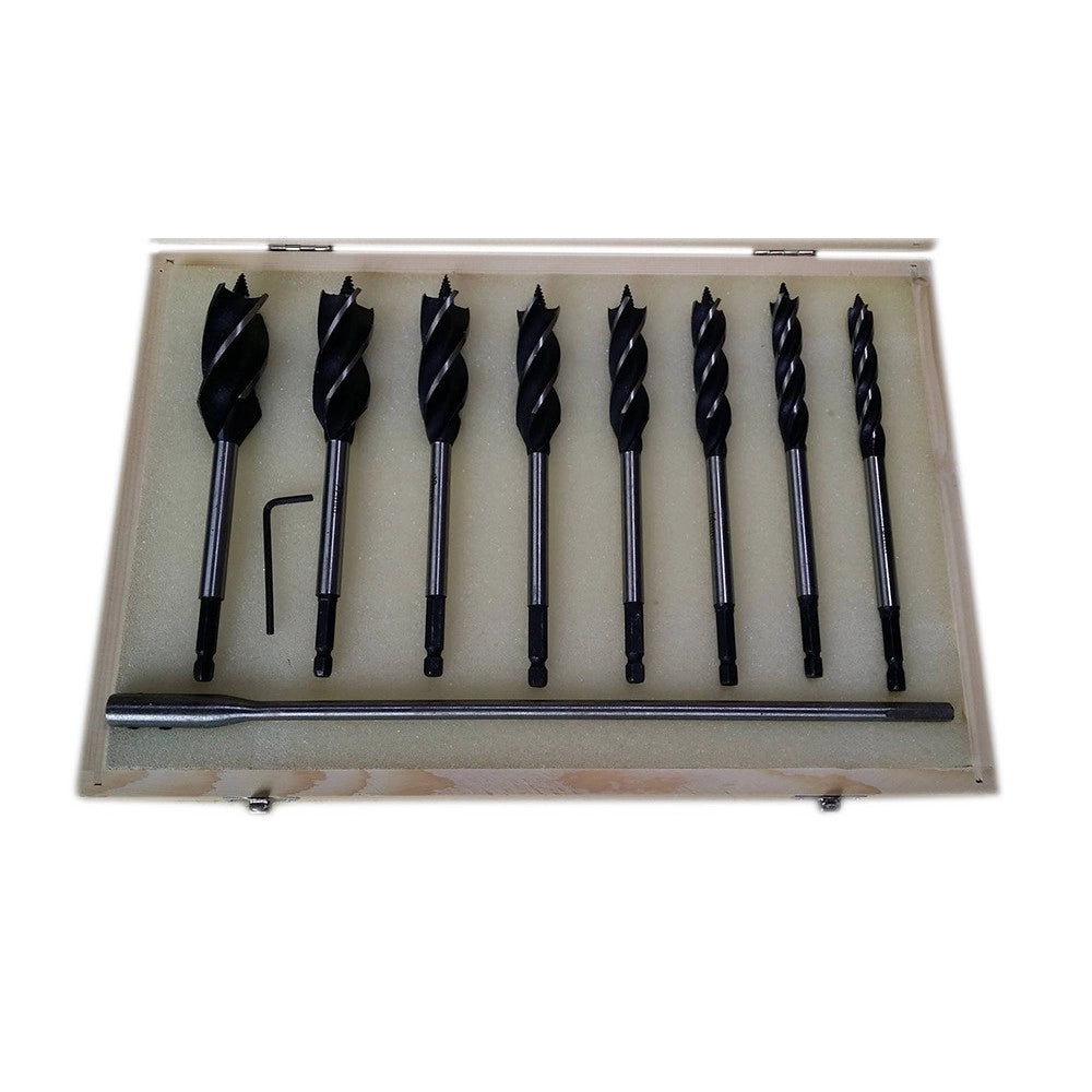 Trade Shop - Set 8 Punte Per Trapano Tassellatore Puntale Autofilettante Legno Con Prolunga -