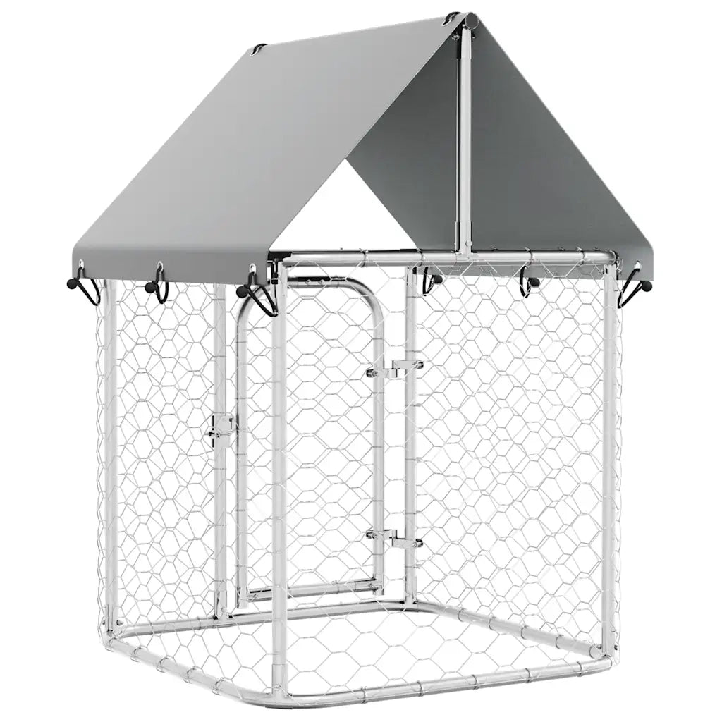 Gabbia per Cani da Esterno con Tetto 100x100x150 cm CFW8770490