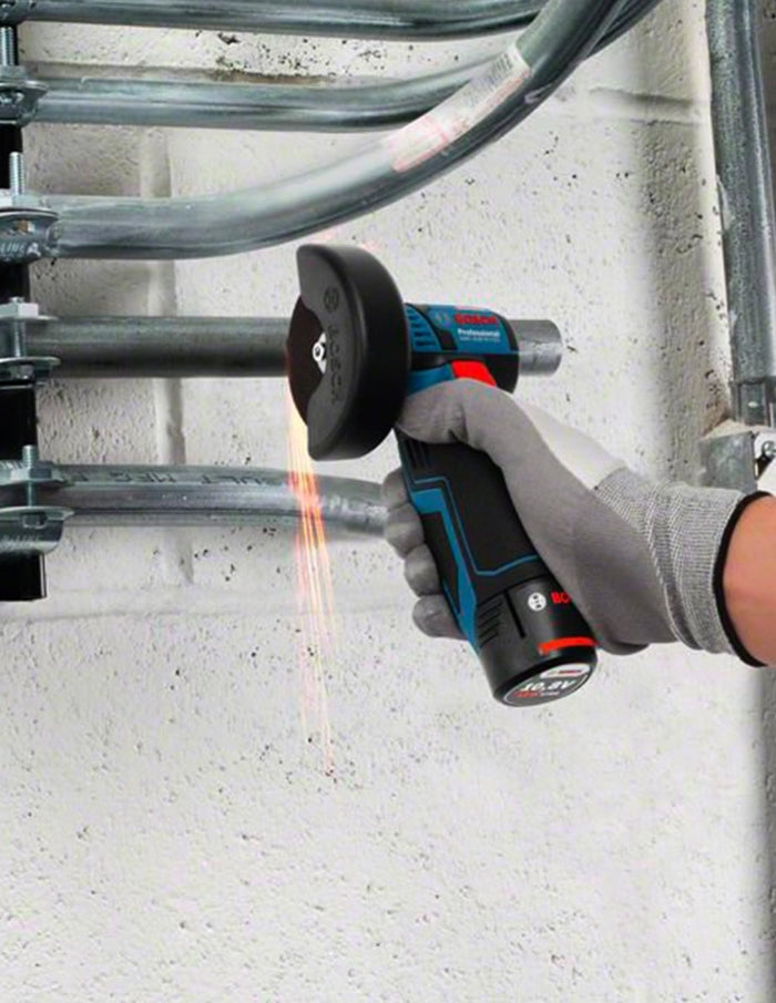 Smerigliatrice BOSCH GWS 12V-76 (2 x 2,0 Ah + GAL12V-20 + Dischi + Borsa)