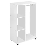 Armadio con Rotaie e Ripiani ¨C Zephmum ¨C Bianco 80x40x128 cm