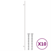 Maniglie per Mobili 10 pz Argento 480 mm in Acciaio Inox CFW1296624