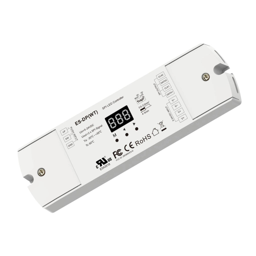 Controller Dimmer SPI Con Push Pulsante, Tuya WIFI, RF 2.4G, 5-24V 10A, 960 Pixel, Per Striscia Led Running