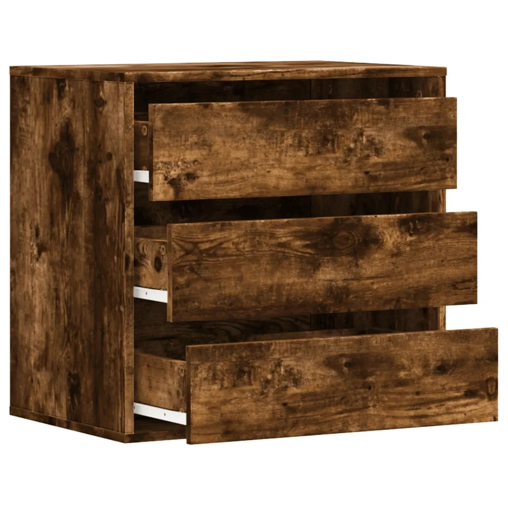 vidaXL Cassettiera Angolare Rovere Fumo 60x41x58cm Legno Multistrato