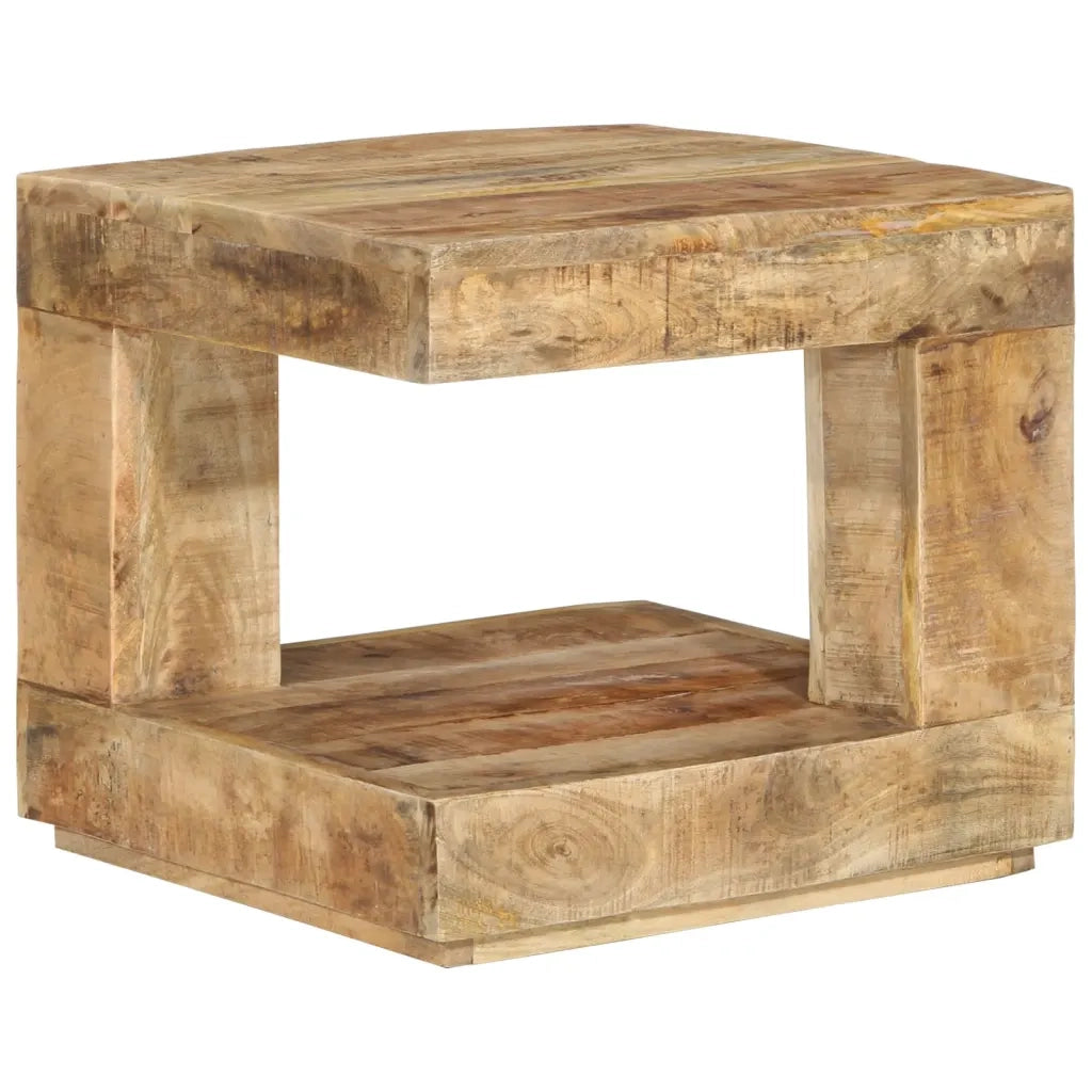 Tavolino da Salotto 45x45x40 cm in Legno Massello di Mango 338007