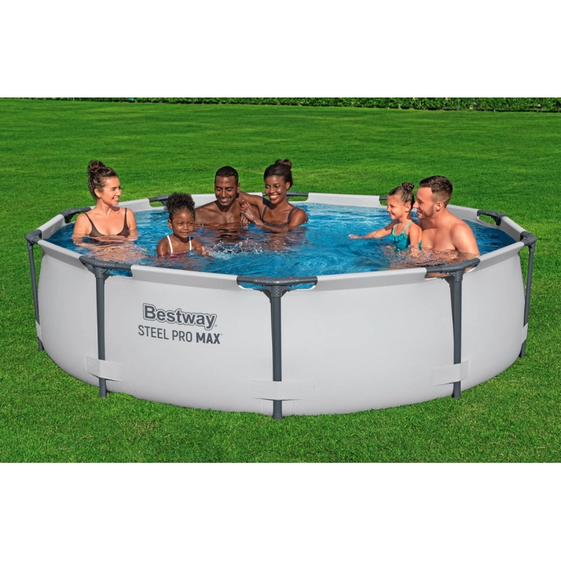 Piscina fuori terra rotonda con struttura in acciaio, diametro 305 cm altezza 76 cm predisposizione filtro - Bestway