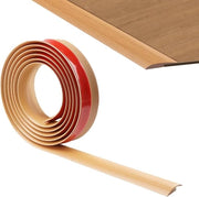 Drempelstrip PVC autofixante per pavimentazione con differenza di altezza - Finestra in legno giallo - Installazione facile - Resistente all'usura - Duraturo