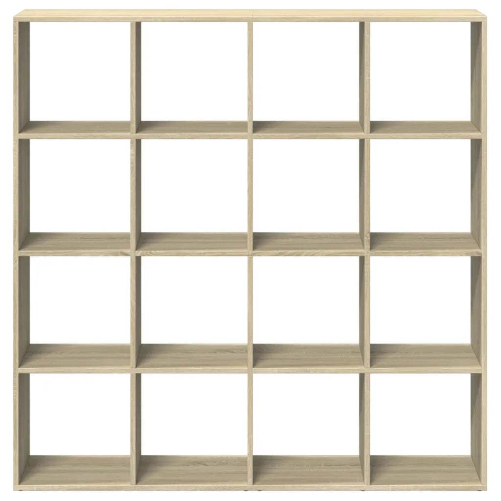 Libreria-Scaffale per Libri-Mobile di Stoccaggio Rovere Sonoma 137,5x29x137,5 cm in Legno Multistrato