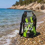 Senine, Borsa Impermeabile Capacità 10 lt, Verde Mimetica