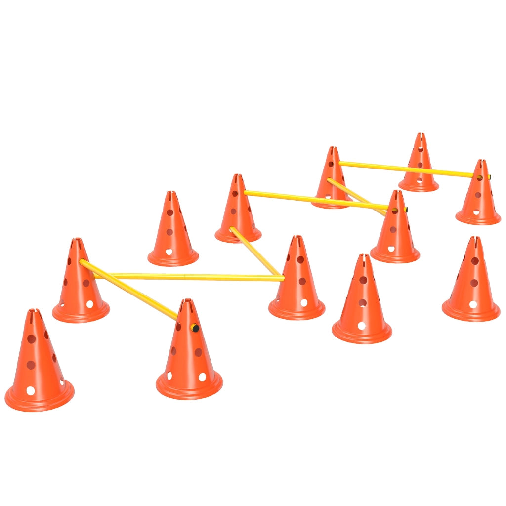 Set Agilit¨¤ per Cani 6 Pezzi con Sacchetto Trasporto ¨C zephmum ¨C Arancione