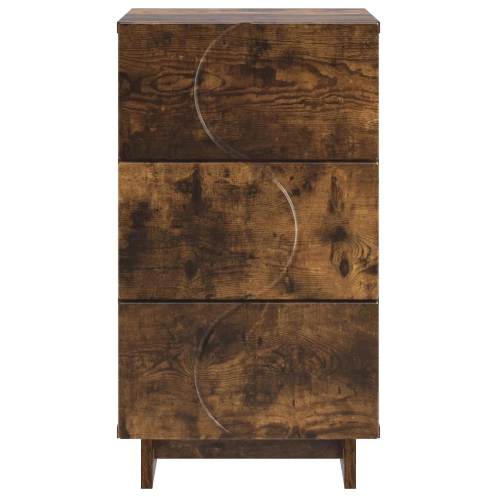 Armadio da Notte Rovere Fumo 33,5 x 34,5 x 60 cm 8011433