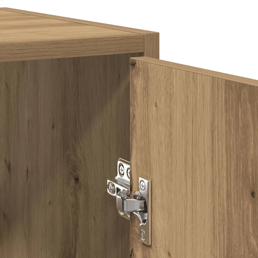 vidaXL Mobile da Bagno con Specchio Rovere Artigianale Truciolato