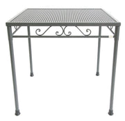 TAVOLO QUADRATO IN FERRO BATTUTO CM.80X80H76 TAVOLI ARREDAMENTO ESTERNO