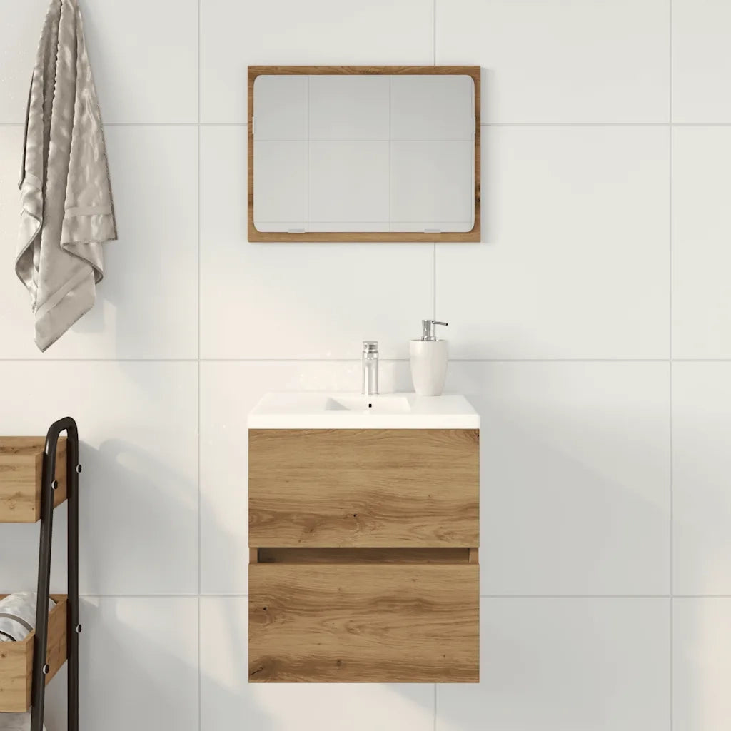 Mobile Lavabo | Armadio Lavabo Bagno Artigianale 41x38,5x45 cm in Truciolato