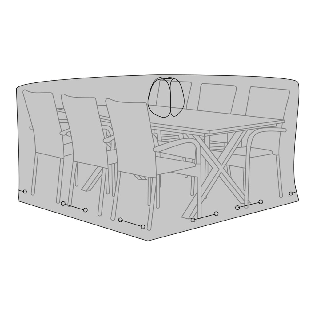 Fodera Protettiva per Arredo da Esterno Luxury, Nero, Poliestere, 155x155x95 cm