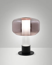 Lampada da Tavolo Flick Ametista, Struttura in Metallo e Vetro Borosilicato, Dimmerabile al Tocco, Attacco E14 15W, IP20 - Flick